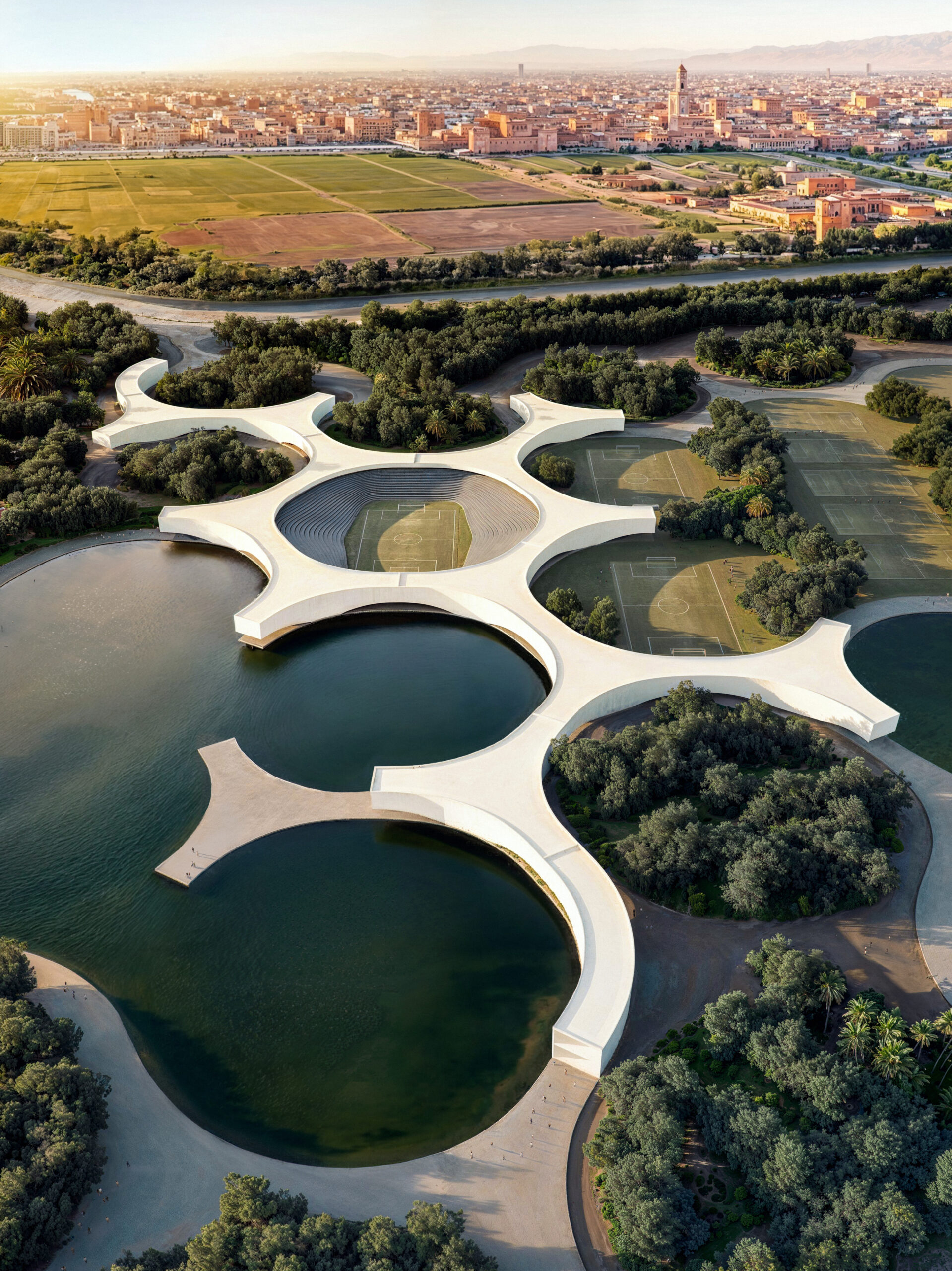 Concepto arquitectónico volumétrico
