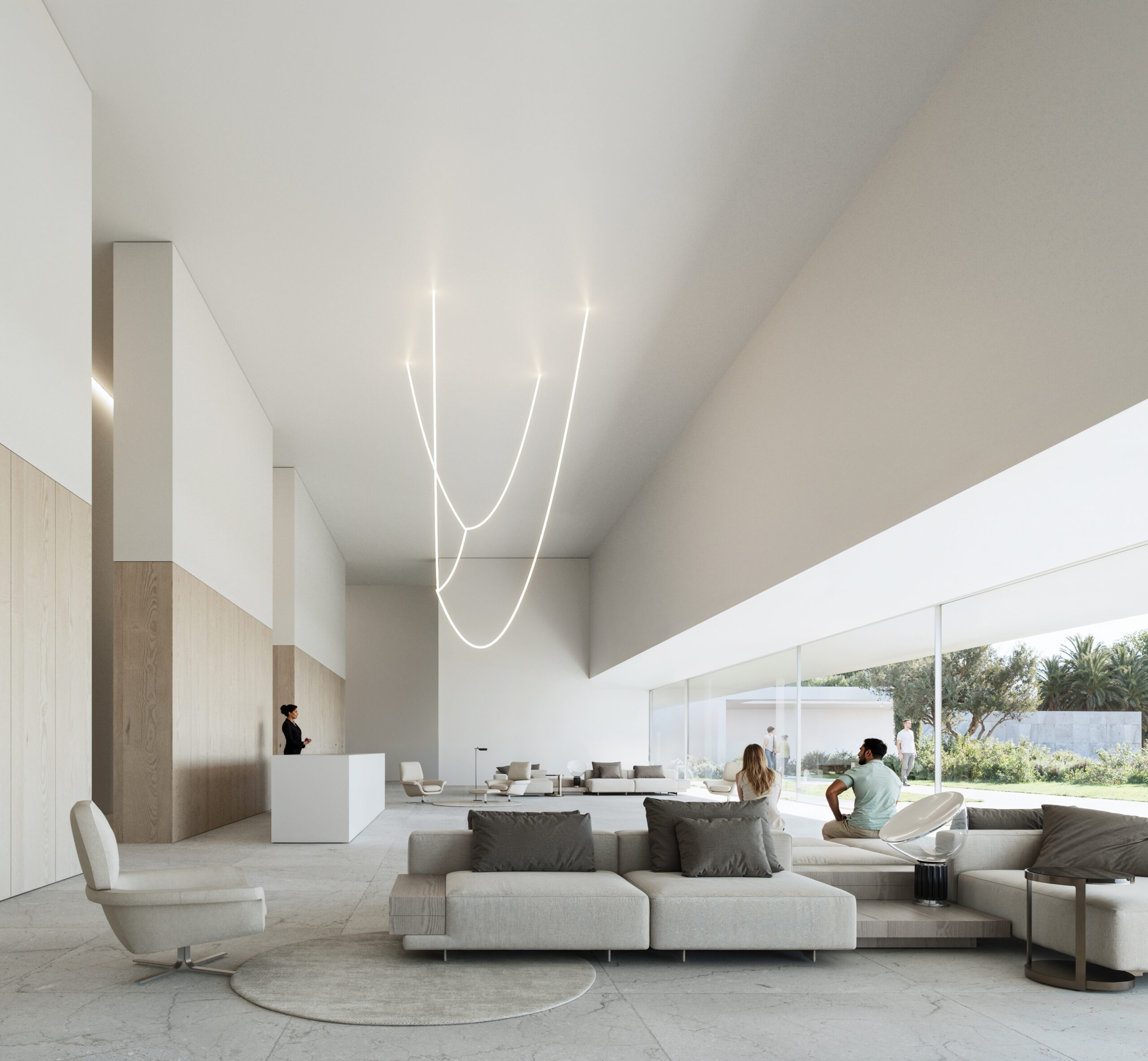 Interior minimalista en desarrollo